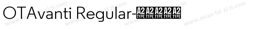 OTAvanti Regular字体转换